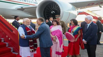 PM Modi Arrives in Mauritius for Two-Day State Visit, Receives Grand Welcome