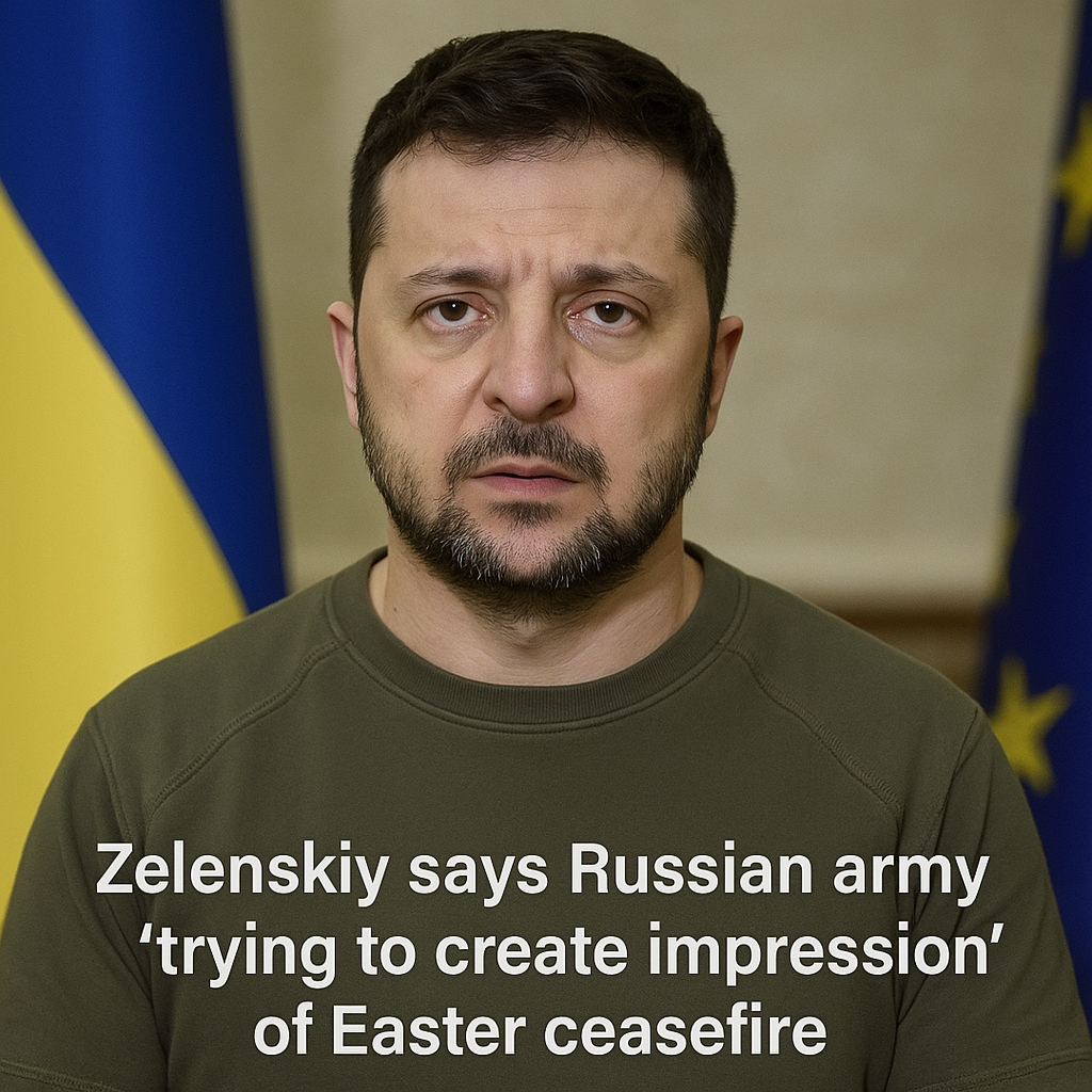 Zelenskiy Calls Out Russia’s “Fake” Easter Ceasefire “If They Keep Fighting, So Will We”