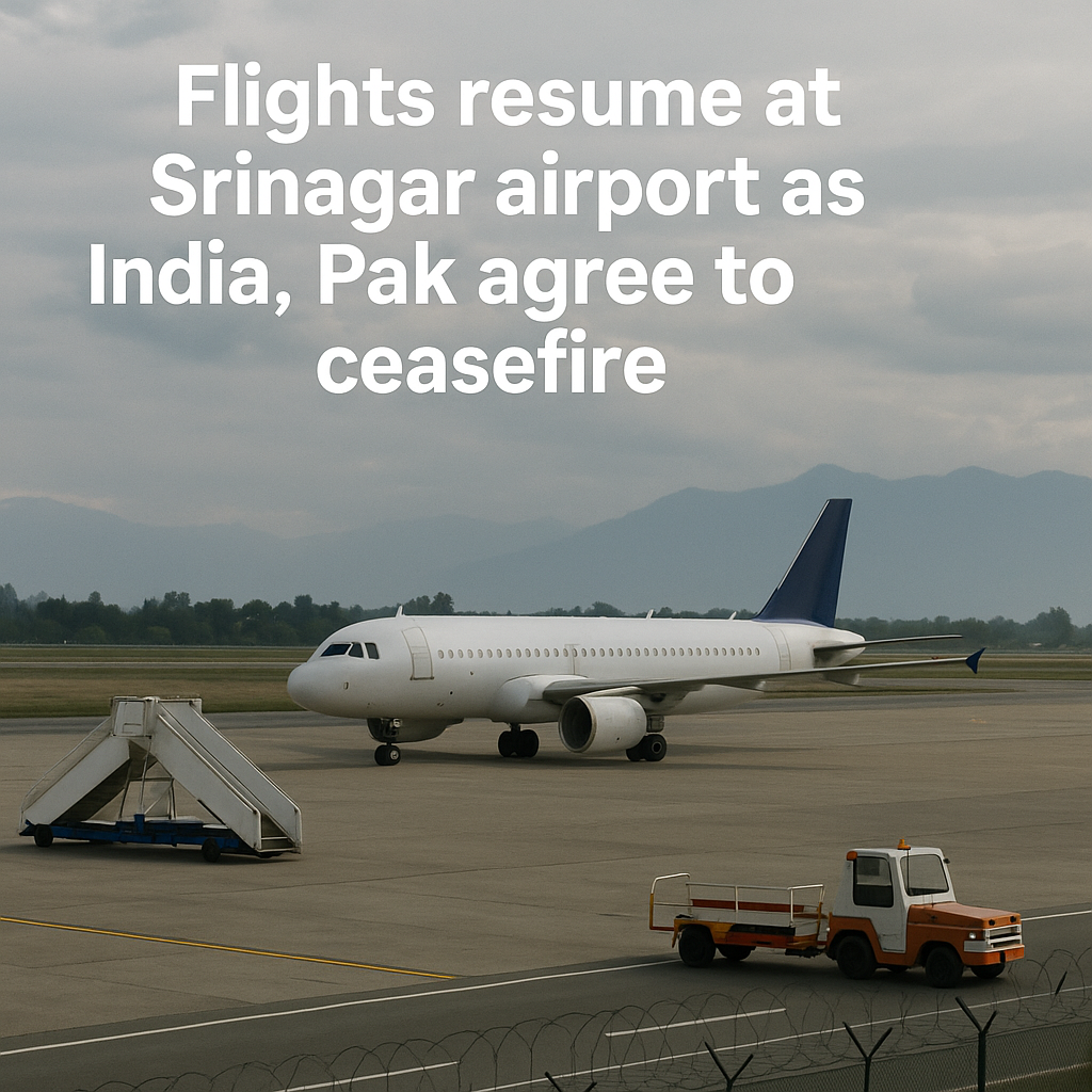 Hope Takes Flight Again Srinagar Airport Reopens as Ceasefire Brings Calm