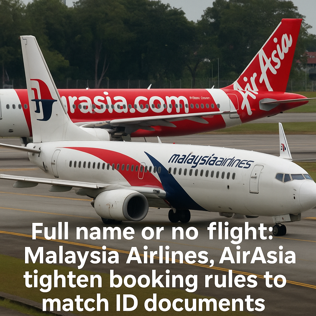 Full Name or No Flight: Why Malaysia Airlines and AirAsia Are Asking You to Match Your Booking Name with Your ID