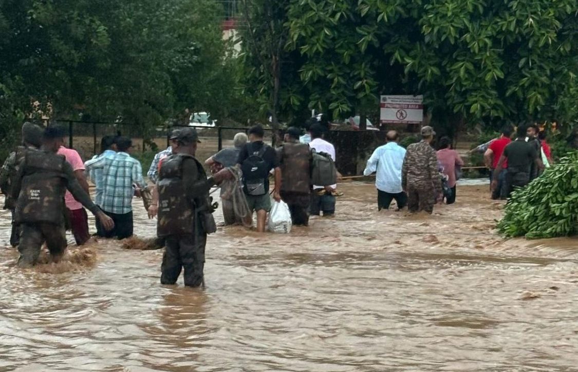 Over 5,000 People Moved to Safety in Flood-Hit Jammu & Kashmir: A Race Against Time and Nature