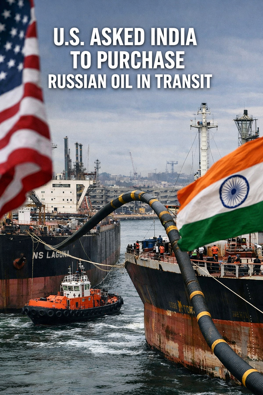 US Urges India to Buy Russian Oil at Sea Amid Global Supply Concerns