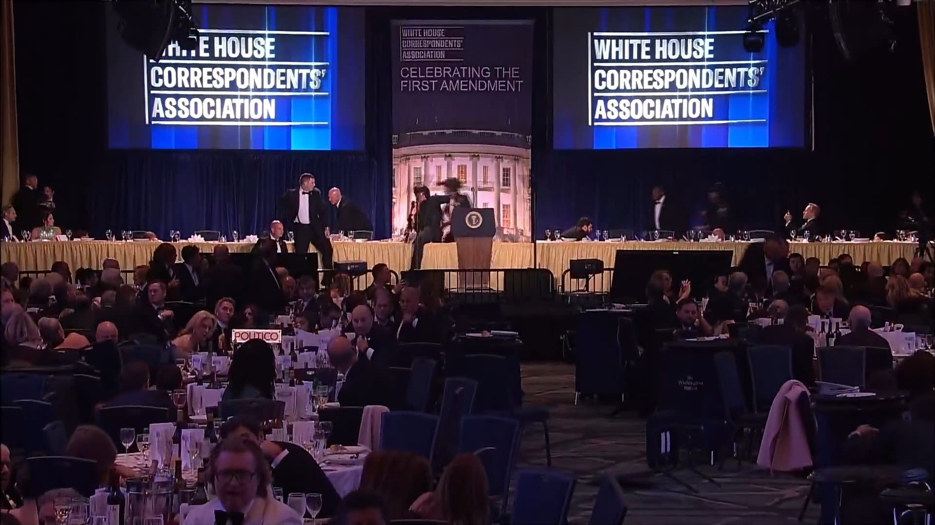 Trump praises Secret Service after shooting scare at correspondents’ dinner